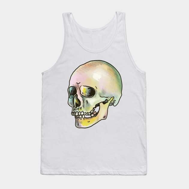 Skull Tank Top by shehitsback